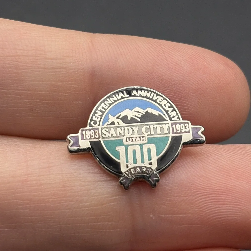 Sandy‎ City Utah 100 Year Anniversary Celebration Lapel Hat Pin